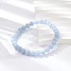Natural Angelite Stretch Bracelets BJEW-JB03738-05-6