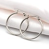 Tarnish Resistant 201 Stainless Steel Big Hoop Earrings EJEW-P066-37E-1