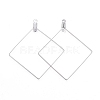 304 Stainless Steel Wire Pendants STAS-L238-076P-2
