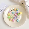 Opaque Colourful Acrylic Enamel Beads X-OACR-L001-03-2