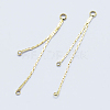 Long-Lasting Plated Brass Chandelier Component Links KK-K204-151G-NF-1
