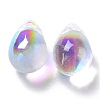 Electroplate Glass Charms X-GLAA-P049-C-3