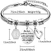 Birthday 201 Stainless Steel Charm Bracelets FS-WGBAA71-15-1