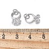 Brass Micro Pave Cubic Zirconia Charms KK-C089-02P-3
