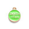 Alloy Enamel Pendants ENAM-S124-01B-06F-3