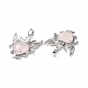 Natural Rose Quartz Pendants G-P496-04P-15-3