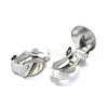 304 Stainless Steel Clip-on Earring Findings STAS-Q318-06P-2