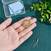 925 Sterling Silver Hollow Charms Cabochon Settings STER-BC0002-37-3