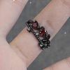 Zinc Alloy with Rhinestone Cuff Rings FS-WGBA462-08-1