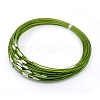 201 Stainless Steel Wire Necklace Cord TWIR-SW001-7-1-1
