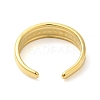 304 Stainless Steel Spot Open Cuff Ring for Women RJEW-I098-33G-3
