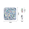 Pointed Back Glass Rhinestone Cabochons RGLA-OC0001-08C-2