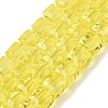 Transparent Glass Beads Strands GLAA-R041-8x8mm-A01-1