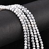 Synthetic Howlite Beads Strands G-E110-4mm-5-4