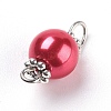 Pearlized Glass Pearl Links connectors PALLOY-JF00348-06-1