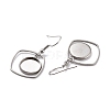 201 Stainless Steel Earring Hooks STAS-Z036-08P-2