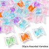 50Pcs Transparent Acrylic Beads OACR-YW0002-13-2