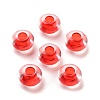 Transparent Acrylic European Beads TACR-P009-C01-01-1