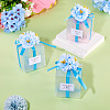 Clear PVC Candy Gift Packaging Boxes with Ribbon & Artificial Flower CON-TAC0001-20B-7