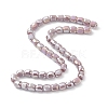 Electroplate Opaque Glass Beads GLAA-F108-10A-05-3