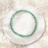 Natural Green Aventurine Beaded Stretch Bracelets BJEW-D446-A-34-4