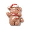Christmas Theme Opaque Resin Cabochons LS-RESI-E043-01K-1