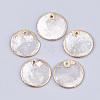Natural Capiz Shell Pendants SHEL-T012-07B-1