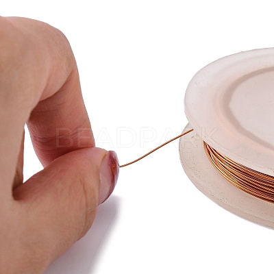 Round Copper Wire for Jewelry Making CWIR-WH0001-0.5mm-02-1-1