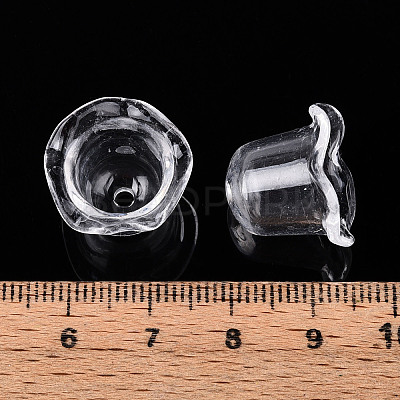 Transparent Acrylic Bead Caps TACR-T028-58A-1