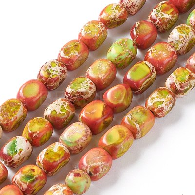Natural Regalite/Imperial Jasper/Sea Sediment Jasper Beads Strands X-G-Z008-01C-1