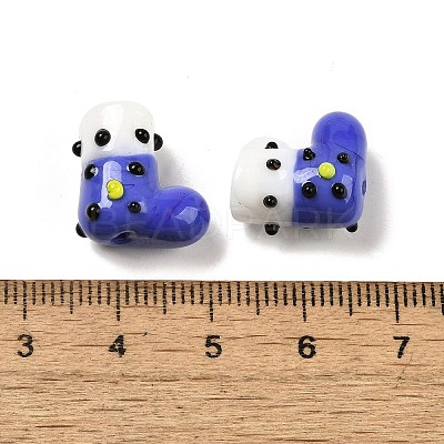 Handmade Lampwork Bumpy Beads Strands LAMP-U001-01F-1-1