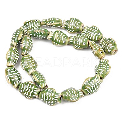 Handmade Porcelain Beads PORC-K010-08-05-1