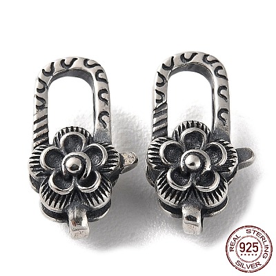 925 Thailand Sterling Silver Lobster Claw Clasps STER-D003-39AS-1