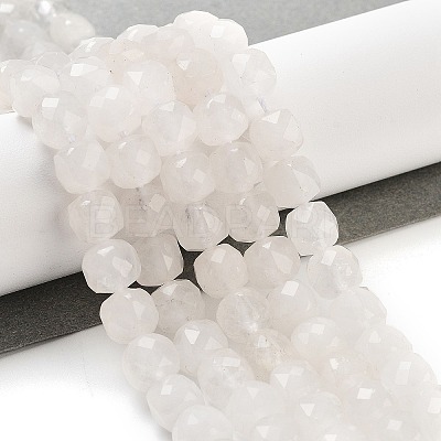 Natural White Jade Beads Strands G-H028-A09-17-1