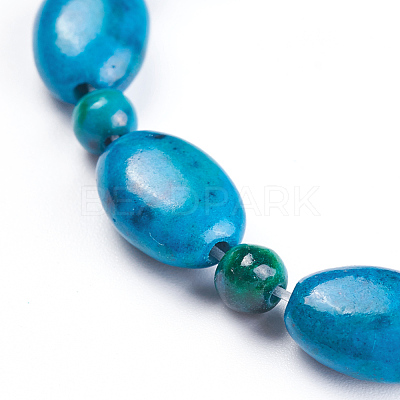 Natural Chrysocolla Beads Strands X-G-F647-07-1