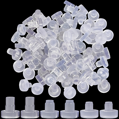 90Pcs 3 Styles PVC Plastic Non-slip Furniture Pads FIND-GF0007-84B-1
