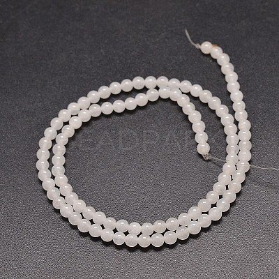 Natural White Jade Round Bead Strands X-G-P072-08-8mm-1