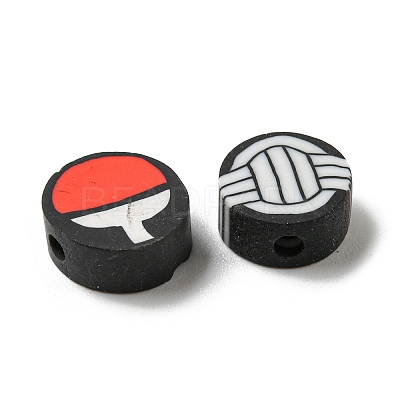 Handmade Polymer Clay Beads X-CLAY-E005-09-1