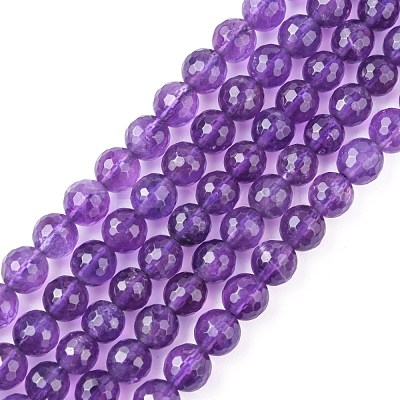 Natural Amethyst Beads Strands G-C073-6mm-3-1