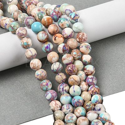 Dyed Natural Regalite/Imperial Jasper/Sea Sediment Jasper Beads Strands G-B124-C01-20-1