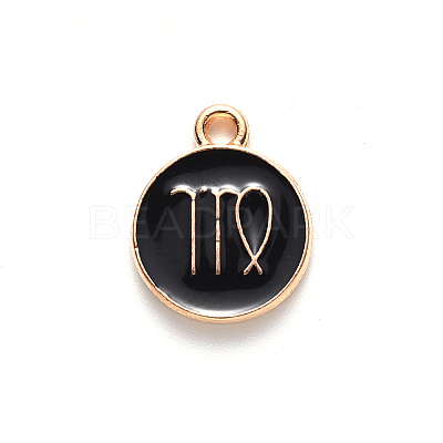 Alloy Enamel Pendants ENAM-S124-01B-08B-1
