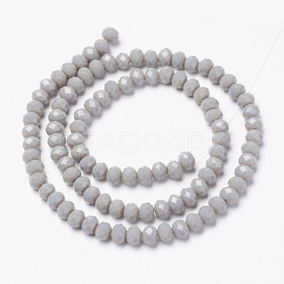 Opaque Solid Color Glass Beads Strands EGLA-A034-P3mm-D10-1