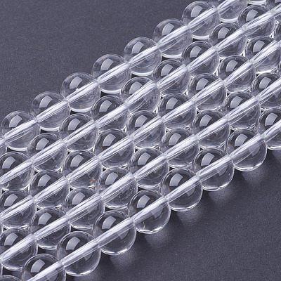 Natural Quartz Crystal Beads Strands X-G-C175-8mm-2-1