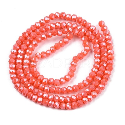 Electroplate Glass Beads Strands EGLA-A044-P1mm-A21-1