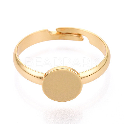 Brass Cuff Ring Findings KK-N274-18G-1