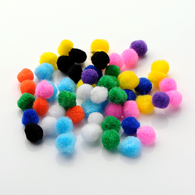 DIY Doll Craft Pom Pom Yarn Pom Pom Balls AJEW-S006-30mm-M-1