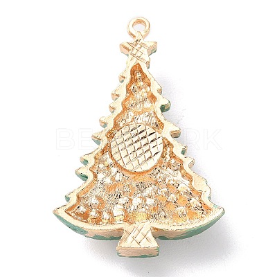 Christmas Zinc Alloy Rhinestone Pendnats X-PALLOY-K008-01C-KCG-1