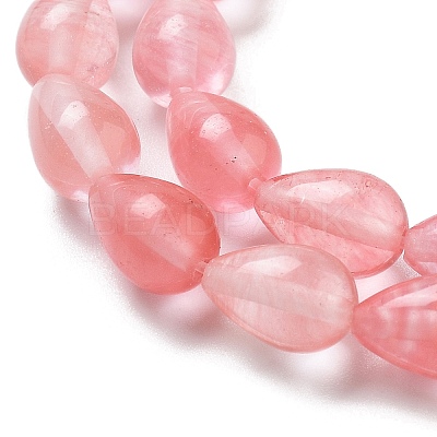 Cherry Quartz Glass Beads Strands G-B106-A01-01-1