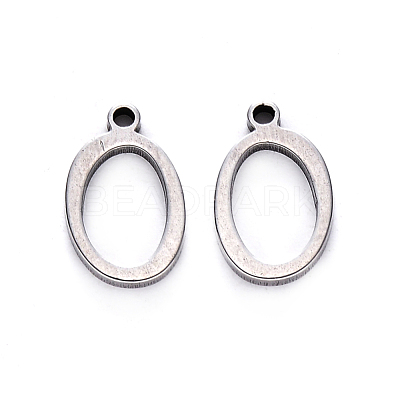 Tarnish Resistant 201 Stainless Steel Charms STAS-R105-O-1