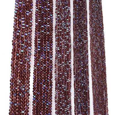 Electroplate Glass Beads Strands LS-EGLA-A044-T8mm-L13-1